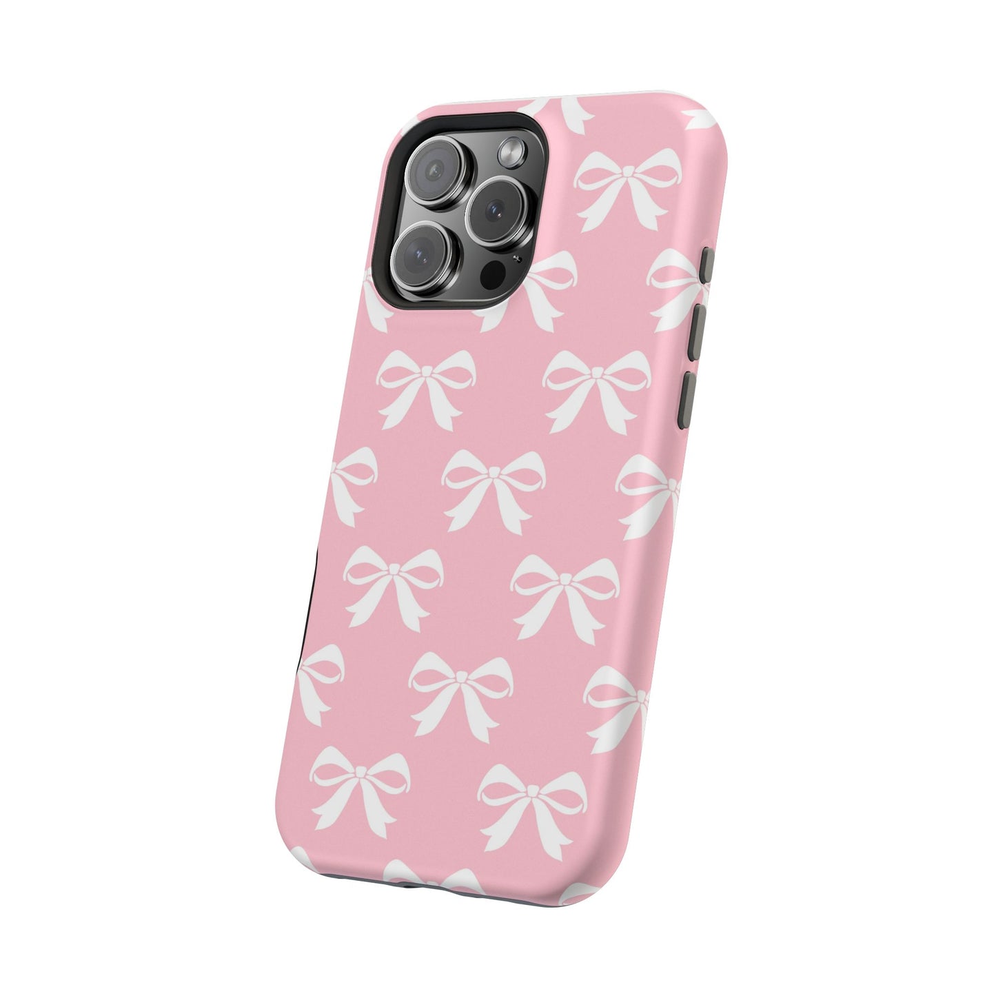 Magnetic Tough Cases Girlie Bow Pink Solid
