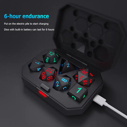 Electronic Luminous LED Dice Set