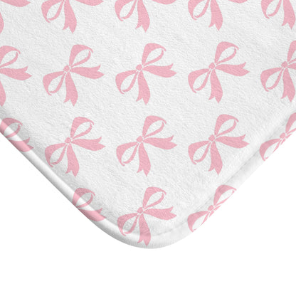 Bath Mat Girlie Bow Pink