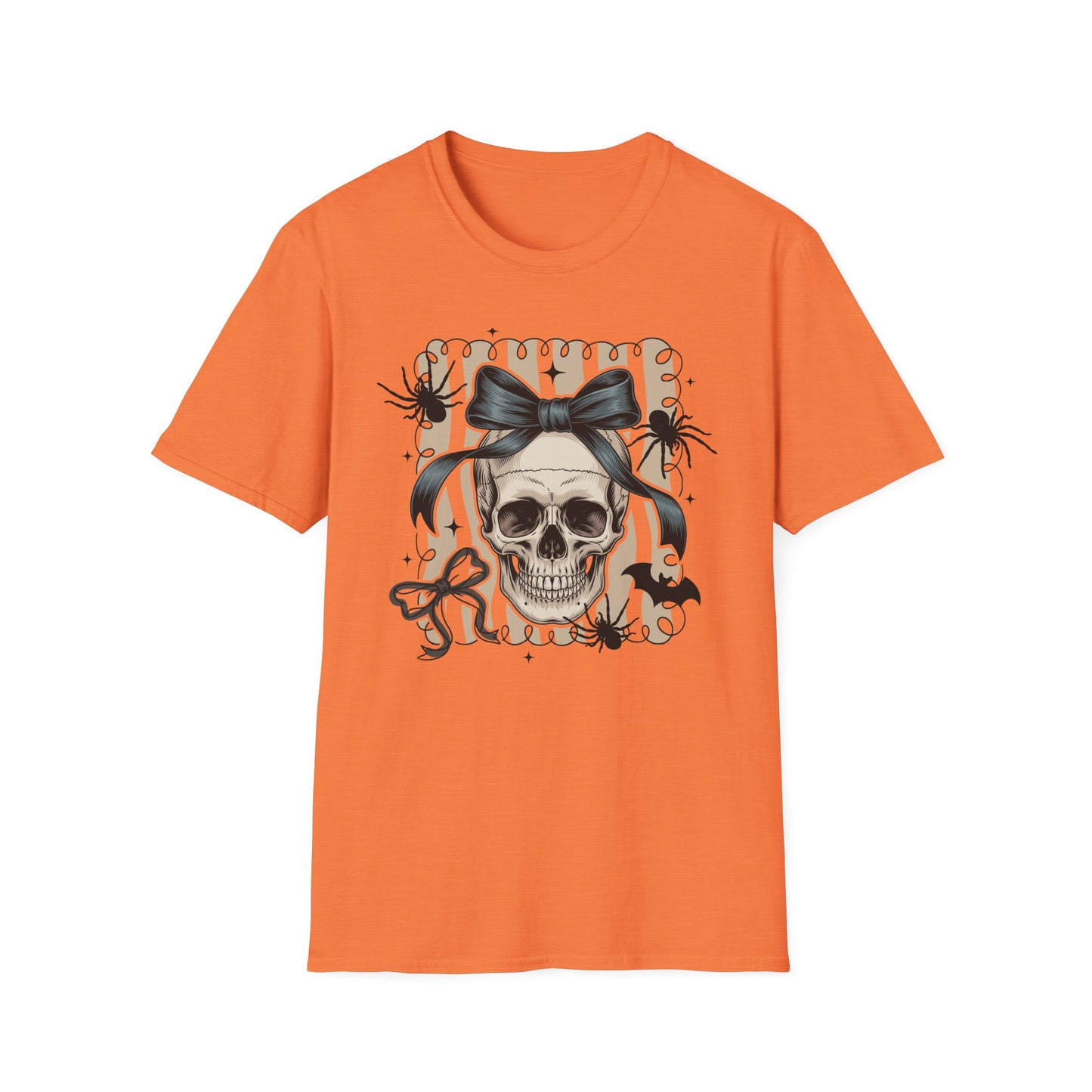 Skull Coquette Bow Unisex Softstyle T-Shirt