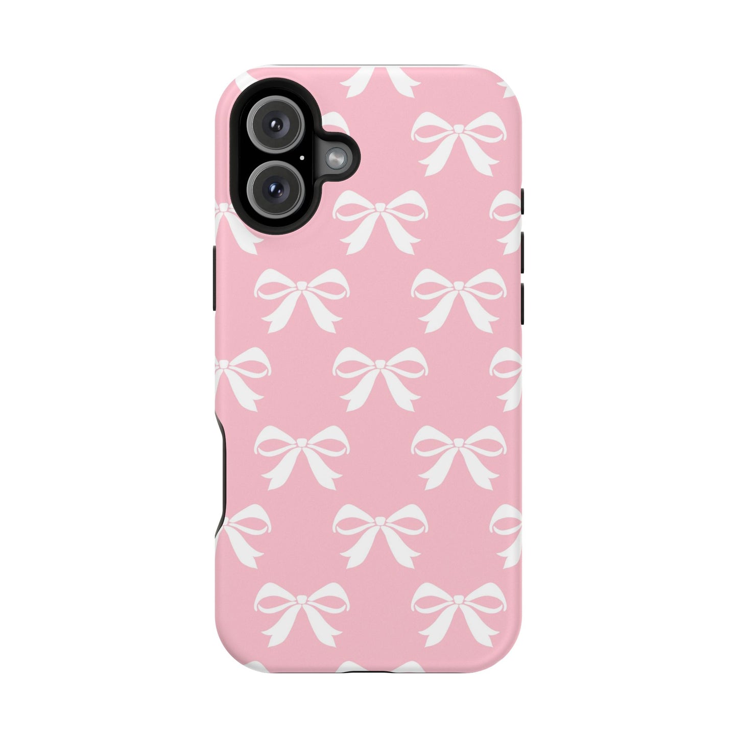 Magnetic Tough Cases Girlie Bow Pink Solid