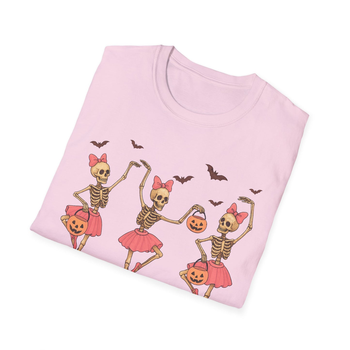 Ballerina Skeleton Unisex Softstyle T-Shirt