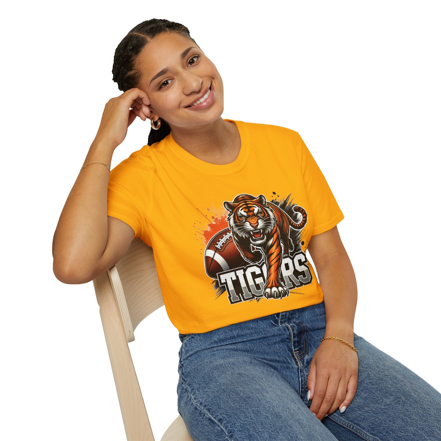 Tigers Football Unisex Softstyle T-Shirt