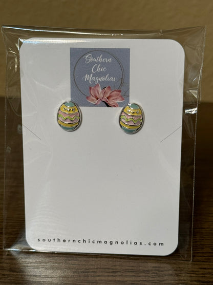 EASTER EGG STUD EARRINGS - Southern Chic Magnolias, LLC