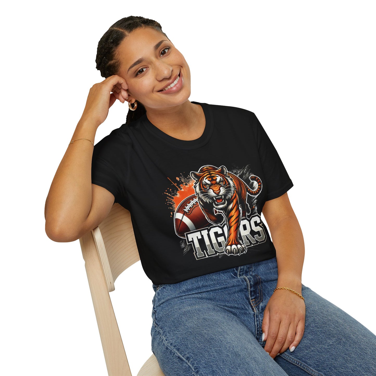Tigers Football Unisex Softstyle T-Shirt