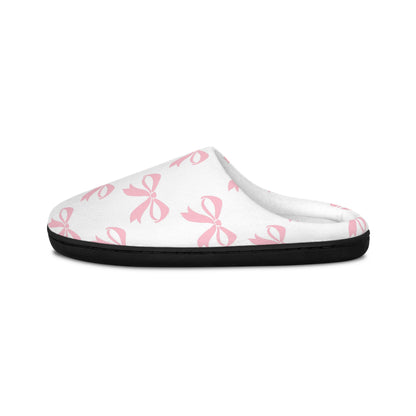 Women's Indoor Slippers Girlie Bow Pink