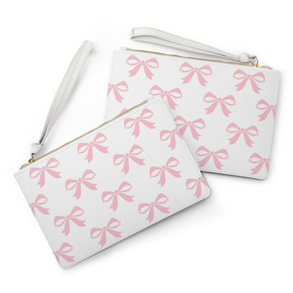 Clutch Bag Girlie Bow Pink
