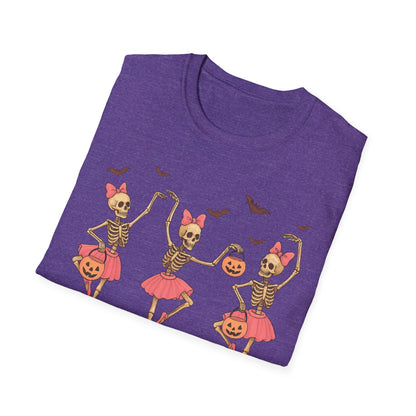 Ballerina Skeleton Unisex Softstyle T-Shirt