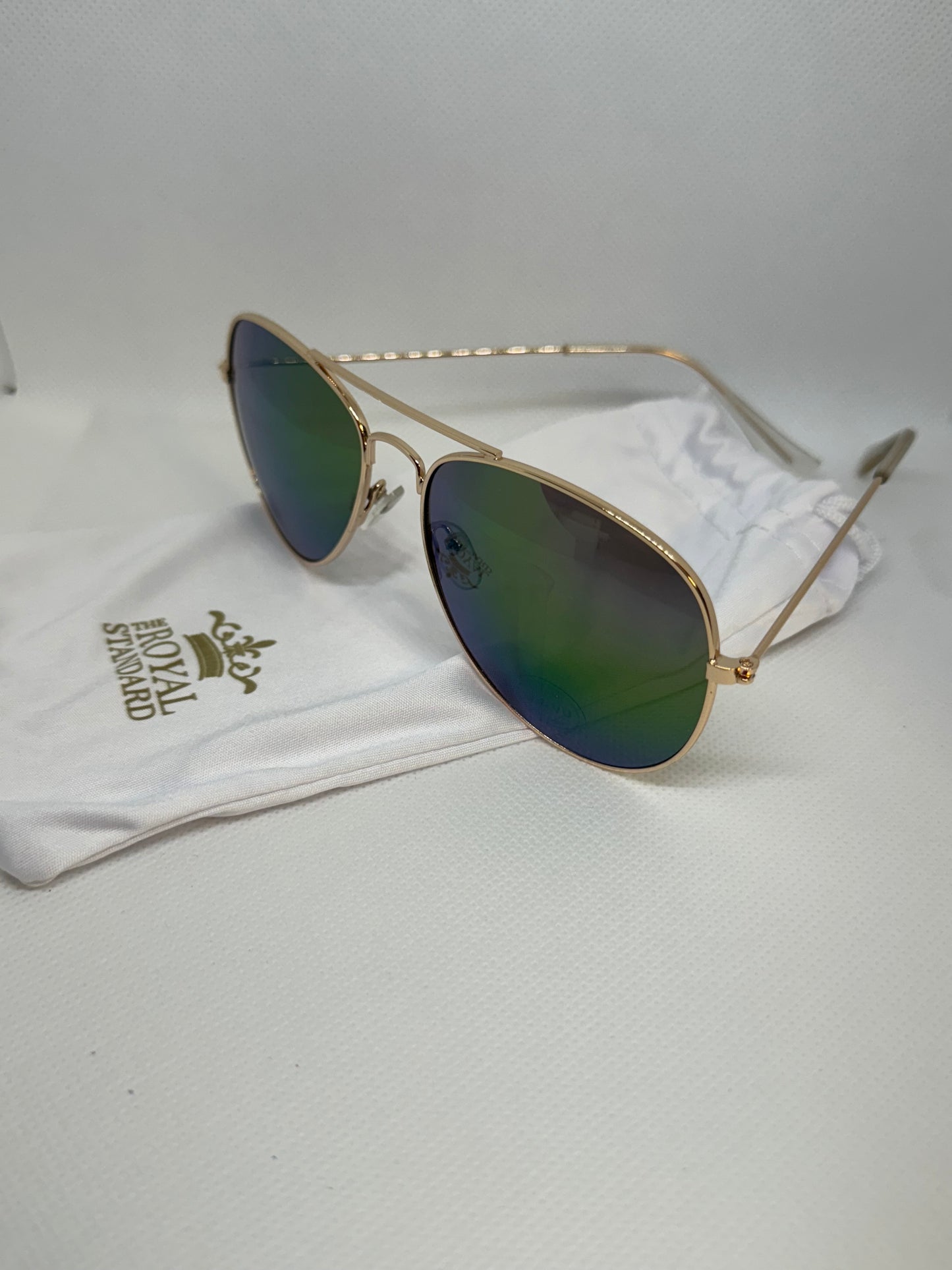 Aviator Blue Green Sunglasses