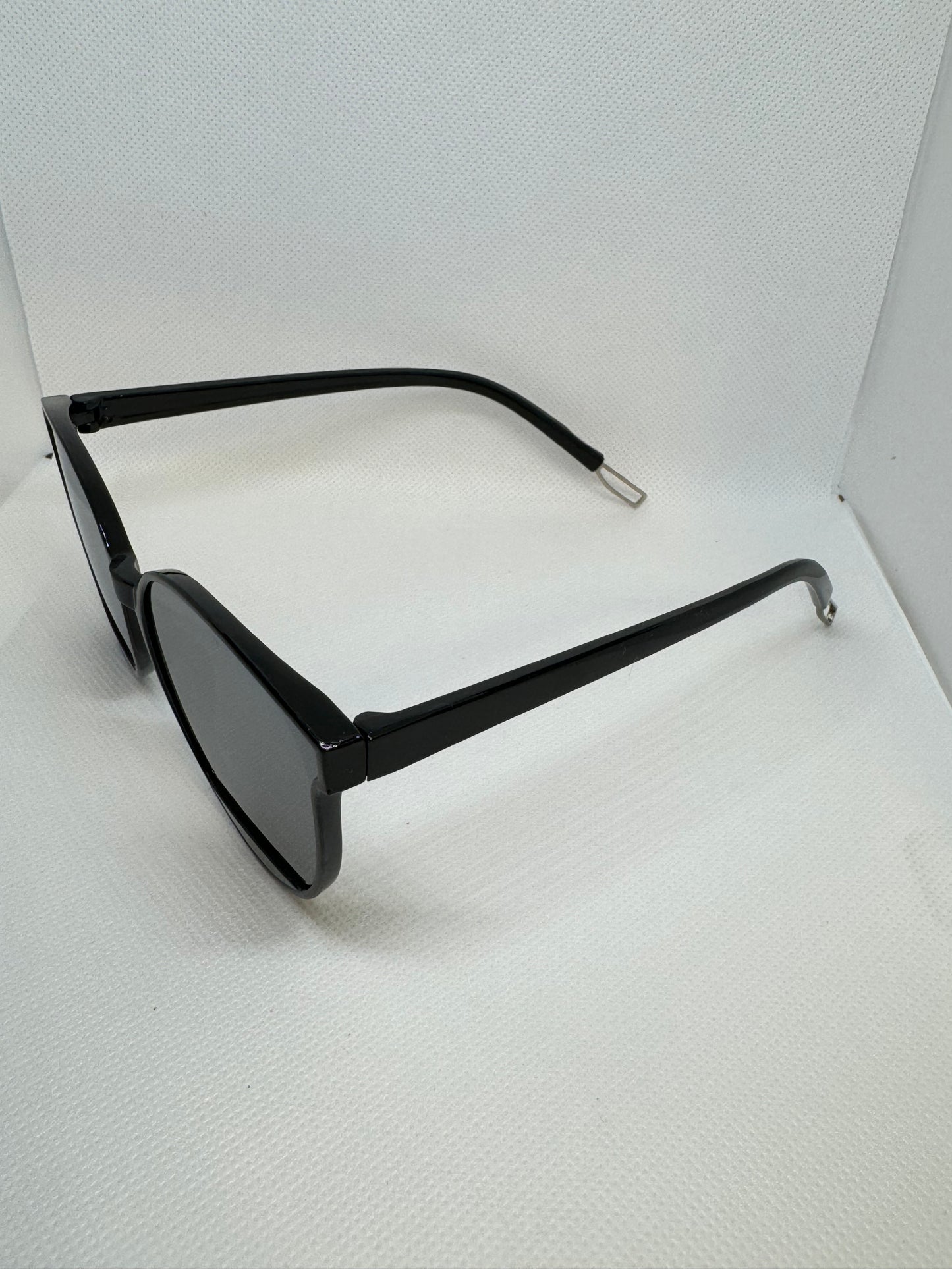 Silver Cat Eye Mirror Sunglasses