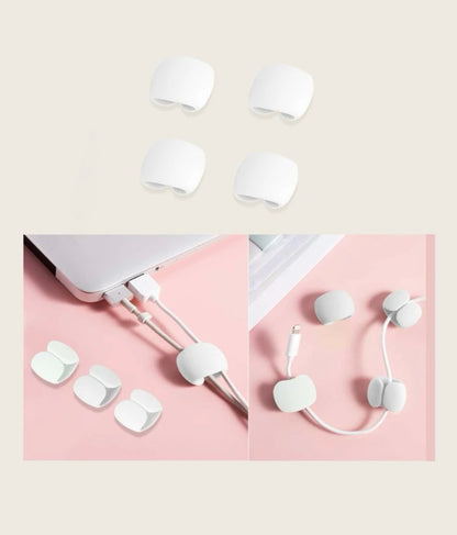 4pc Data Cable Clips - Southern Chic Magnolias, LLC