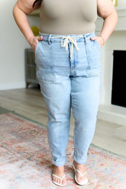 Cooper High Rise Vintage Denim Jogger - Southern Chic Magnolias, LLC