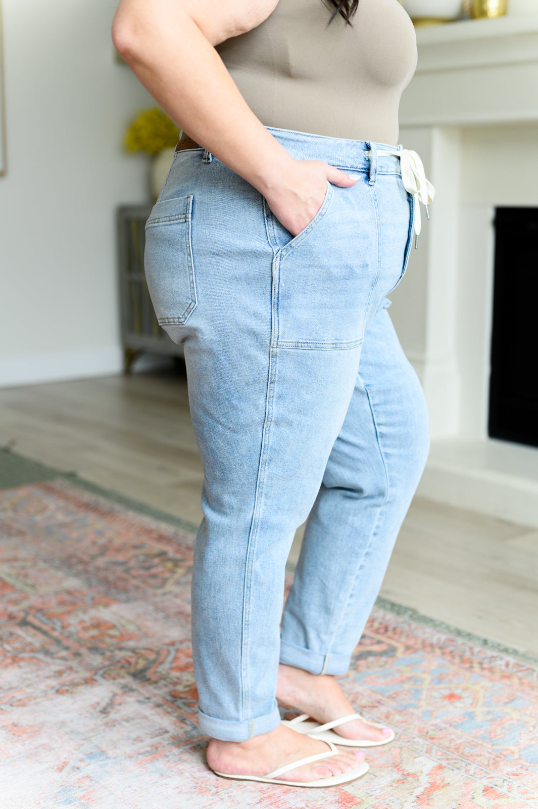 Cooper High Rise Vintage Denim Jogger - Southern Chic Magnolias, LLC