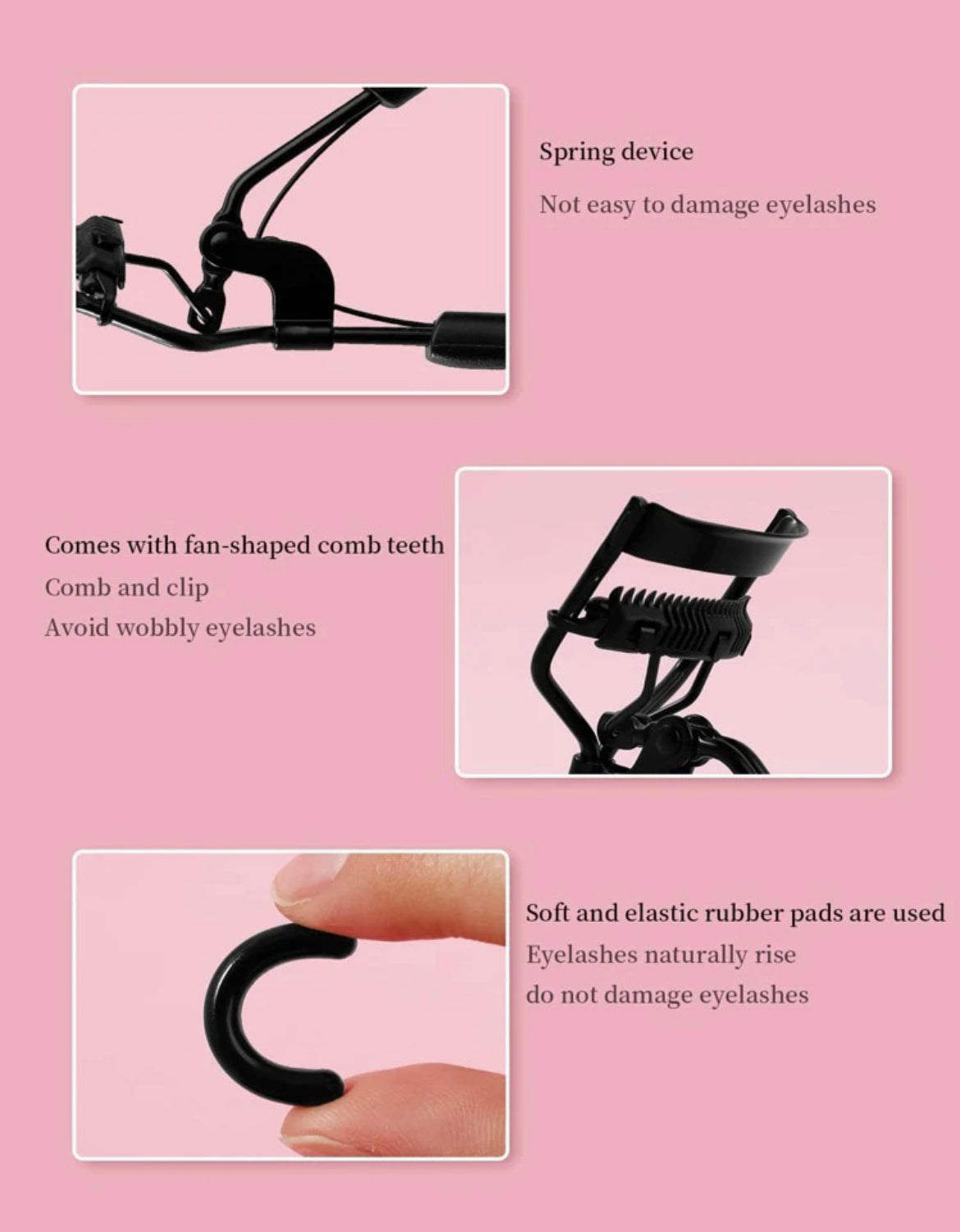 Portable Eyelash Curler Black - Southern Chic Magnolias, LLC