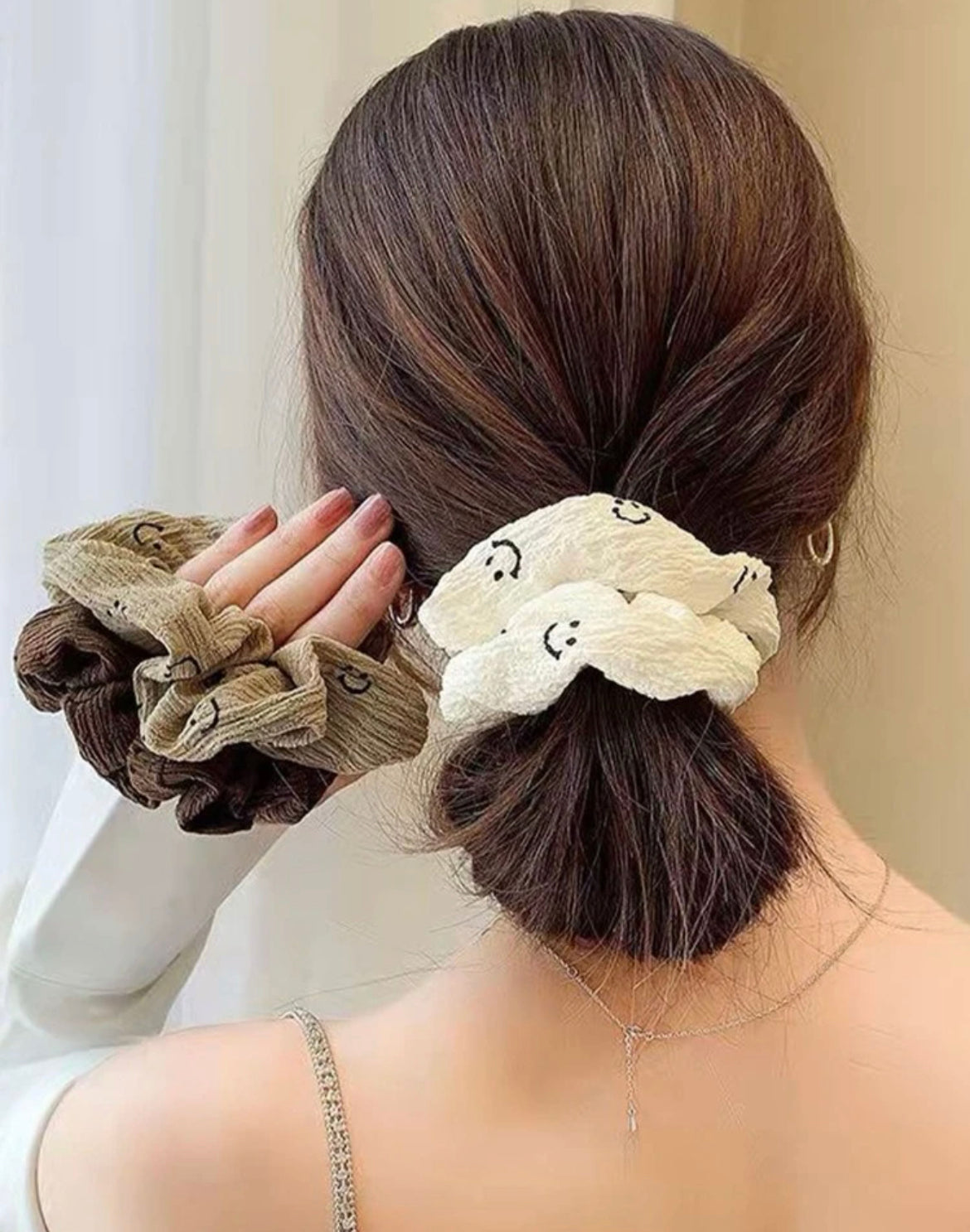 Smiley Face Scrunchie - Southern Chic Magnolias, LLC