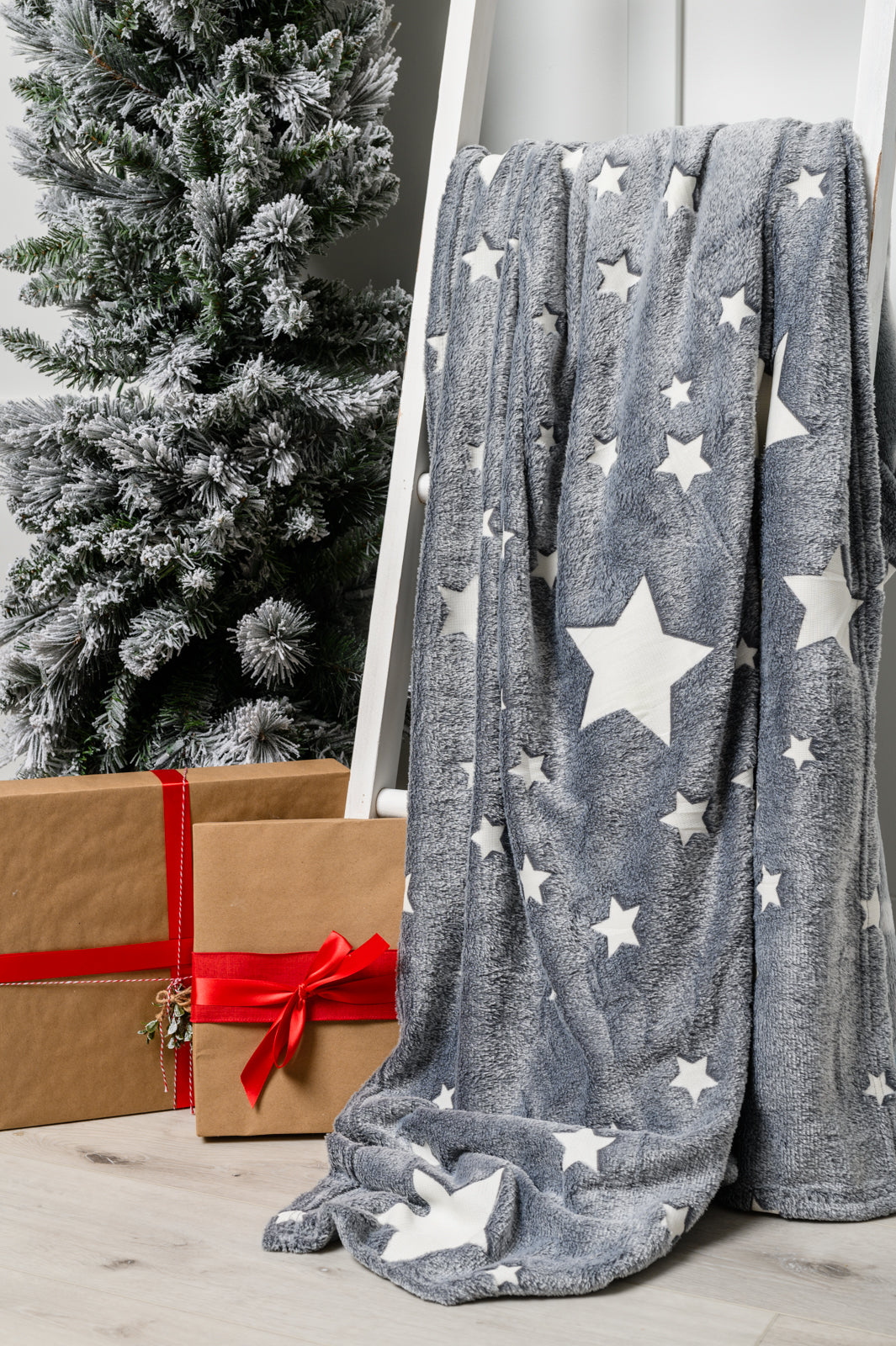 Glow in the Dark Blanket in Gray Star - Southern Chic Magnolias, LLC