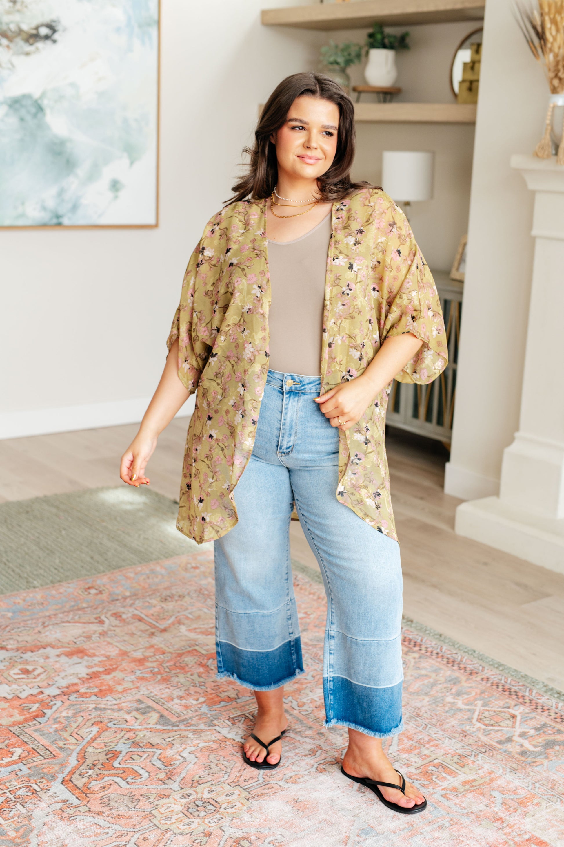 Go Anywhere Floral Kimono - Southern Chic Magnolias, LLC