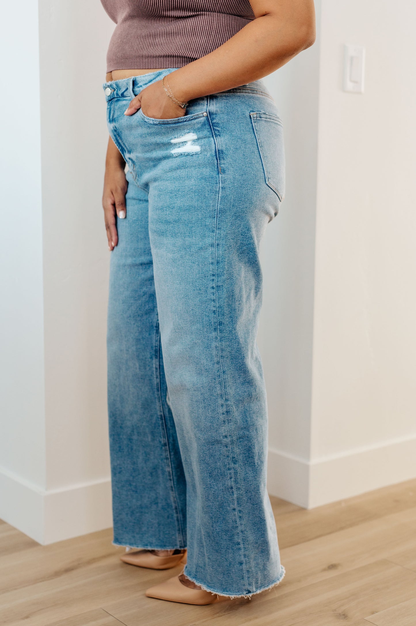 Hope High Rise Wide Leg Jeans - Southern Chic Magnolias, LLC