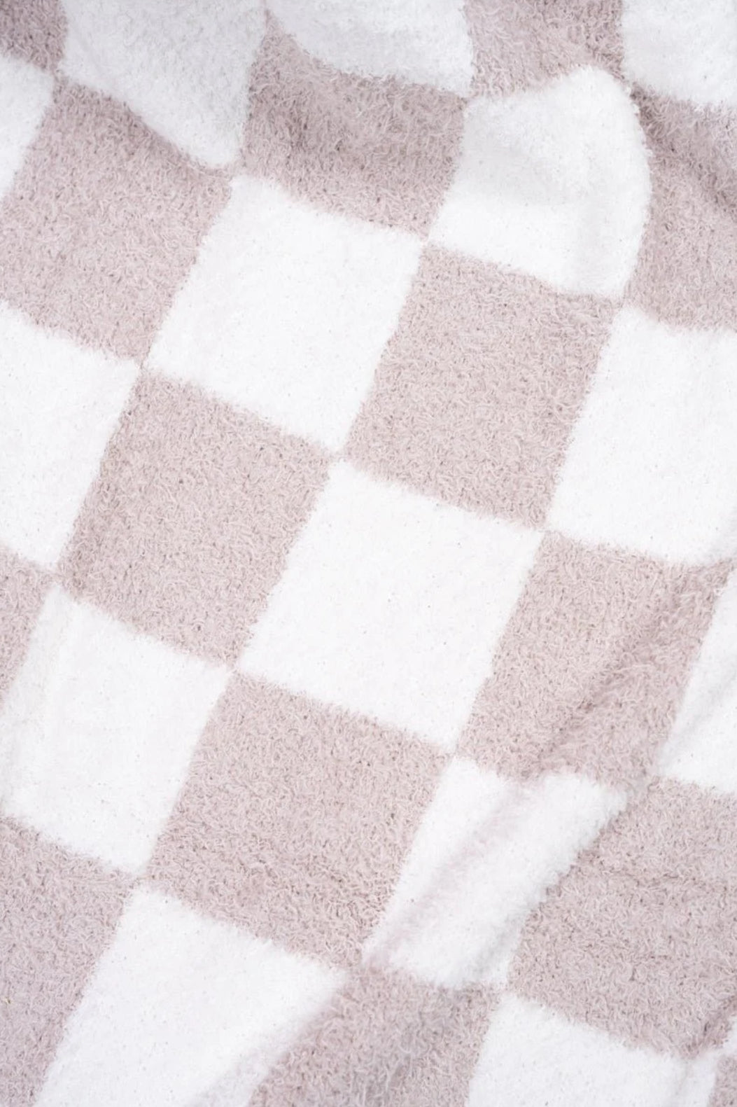 TAN & CREAM CHECKER BLANKET - Southern Chic Magnolias, LLC