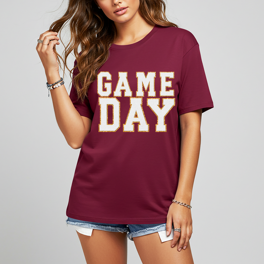 Game Day Maroon Graphic Tee in Multiple Colors