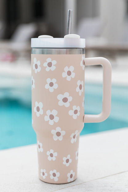 Parchment Flower Stainless Steel Tumbler - Southern Chic Magnolias, LLC