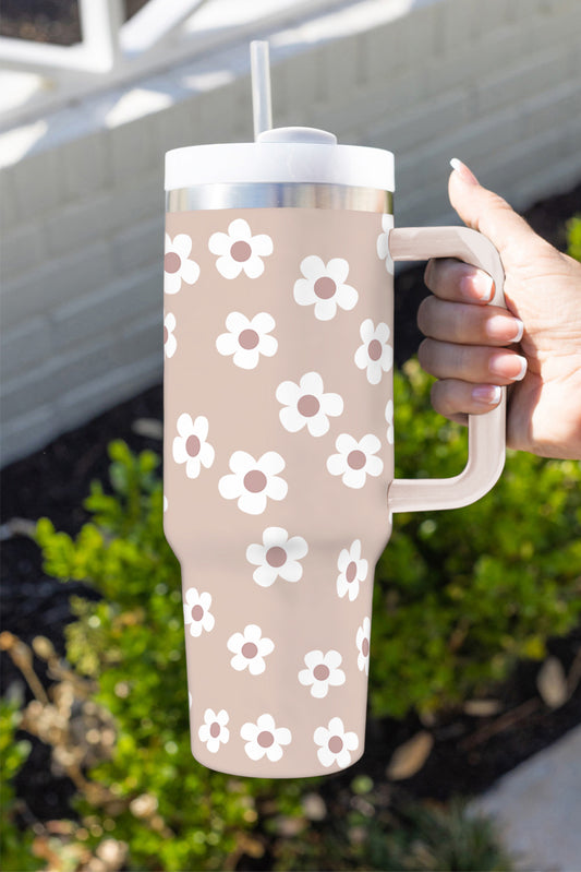 Parchment Flower Stainless Steel Tumbler - Southern Chic Magnolias, LLC