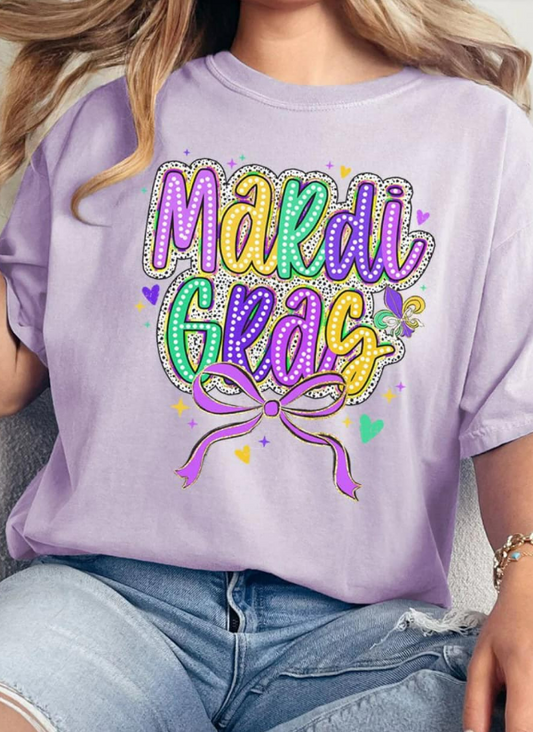 Pre-Order Mardi Gras Masquerade Comfort Colors Adult Ring-Spun Cotton Tee