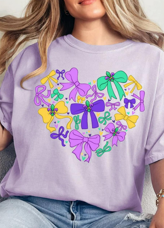 Pre-Order Mardi Magic Bows Comfort Colors Adult Ring-Spun Cotton Tee