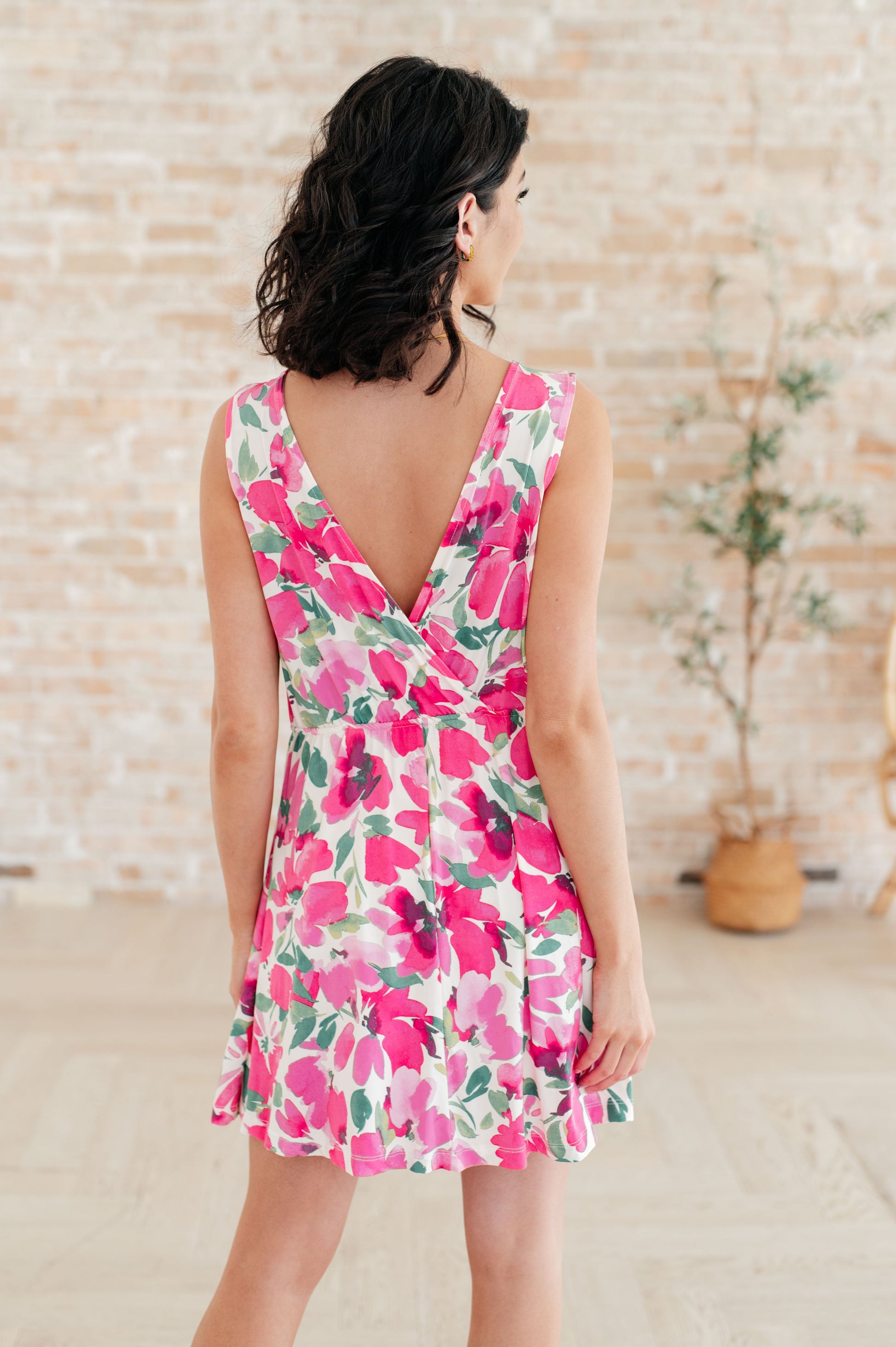 The Suns Been Quite Kind V-Neck Dress in Pink - Southern Chic Magnolias, LLC