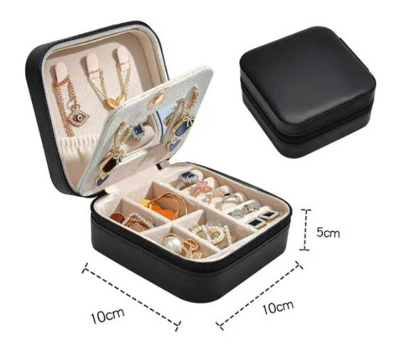 Travel Jewelry Case Box - 3 Color Options