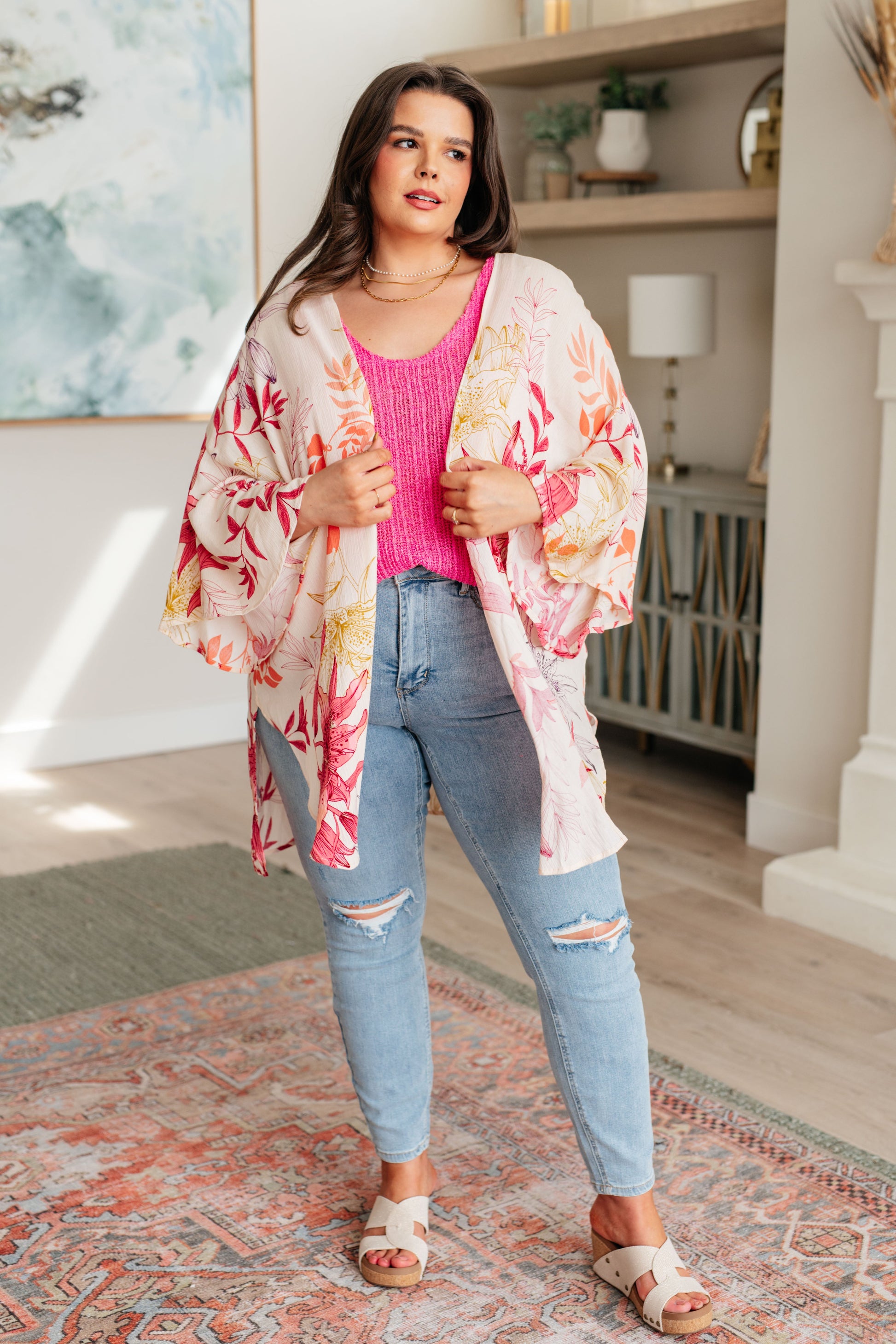 Vacay Season Bell Sleeve Kimono - Southern Chic Magnolias, LLC