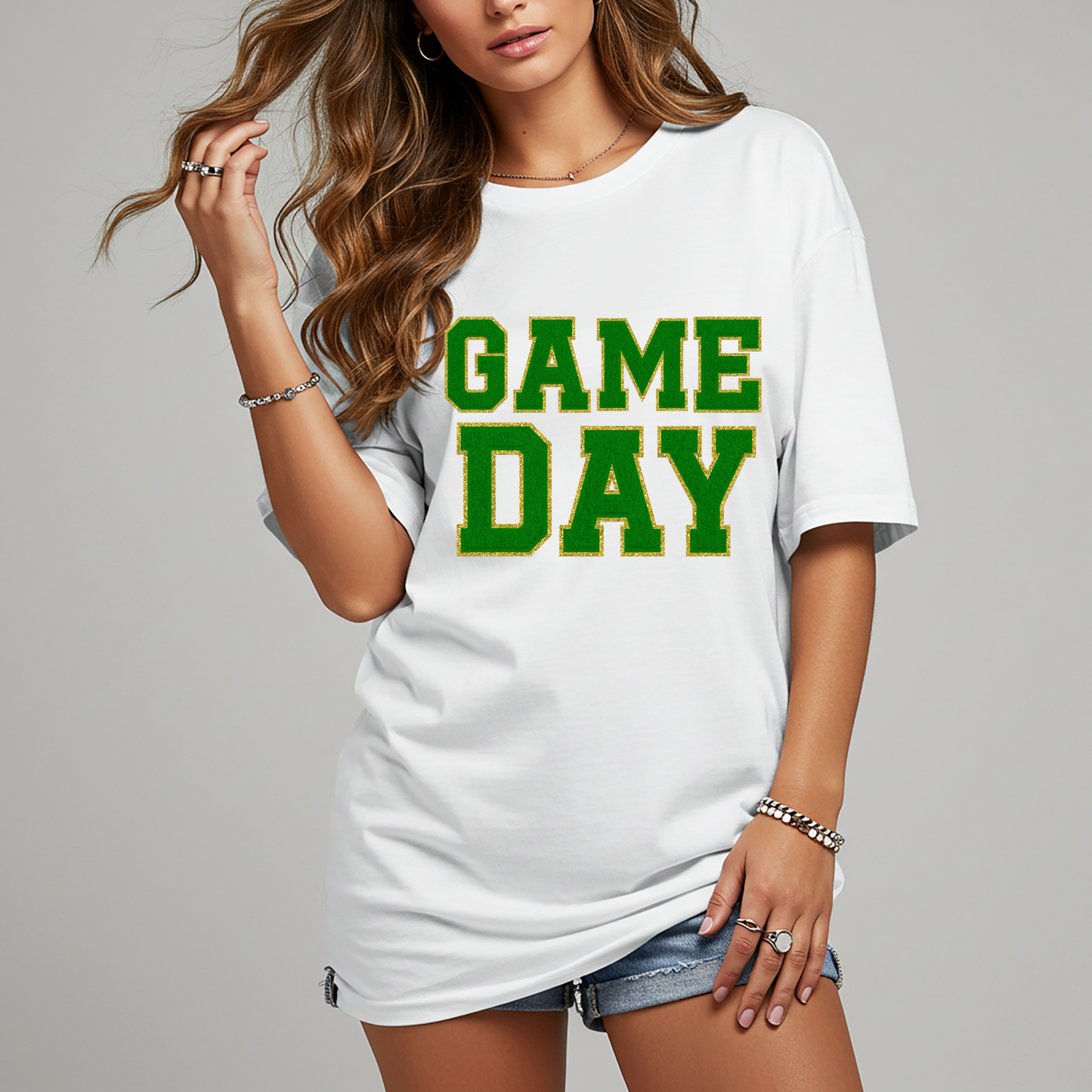 Game Day White Graphic Tee in Multiple Colors