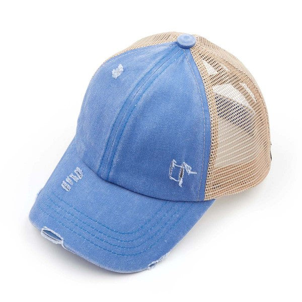 C.C Multi Level Crisscross Pony Cap - Southern Chic Magnolias, LLC