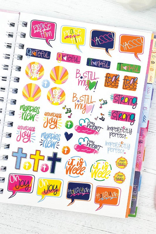 Faith-Based Gratitude Journal w Stickers 52-Week