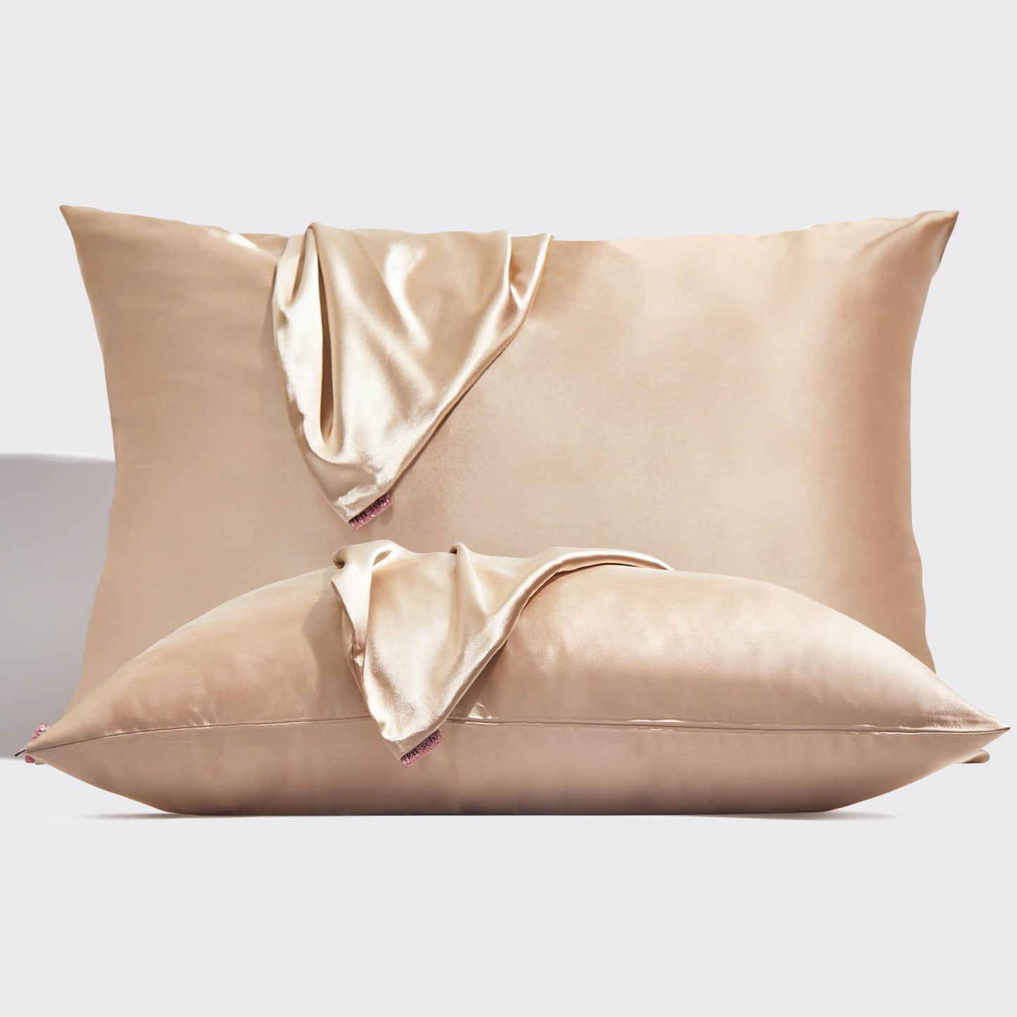 Holiday Satin Standard Pillowcase 2pc Set - Champagne - Southern Chic Magnolias, LLC