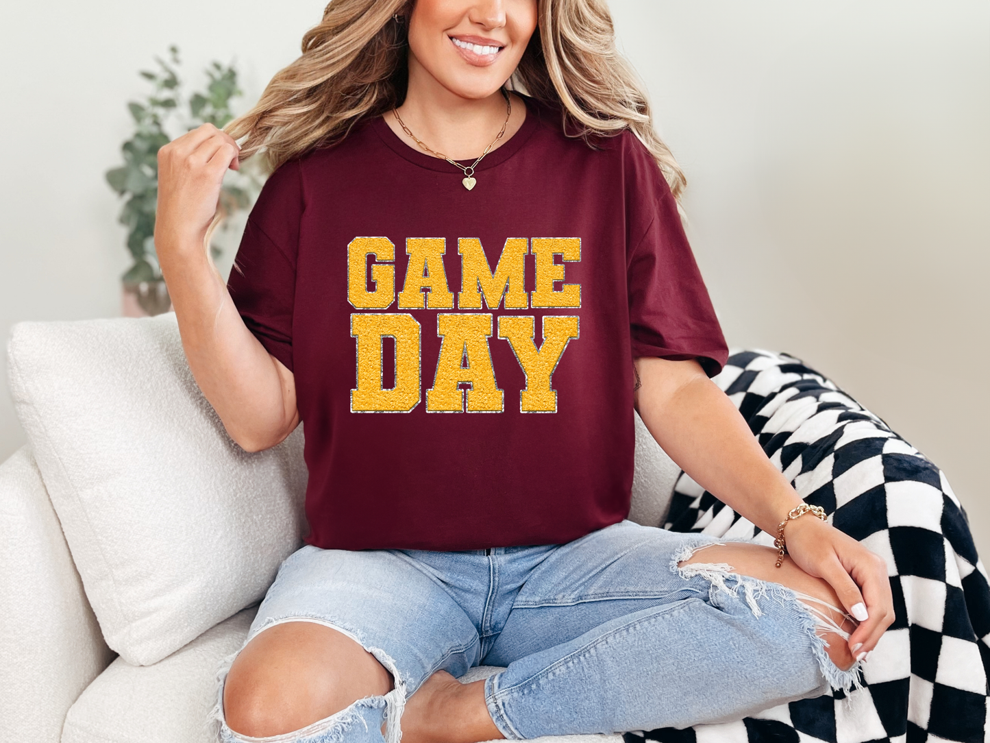 Game Day Maroon Graphic Tee in Multiple Colors