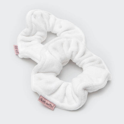 Towel Scrunchie 2 Pack - White - Southern Chic Magnolias, LLC